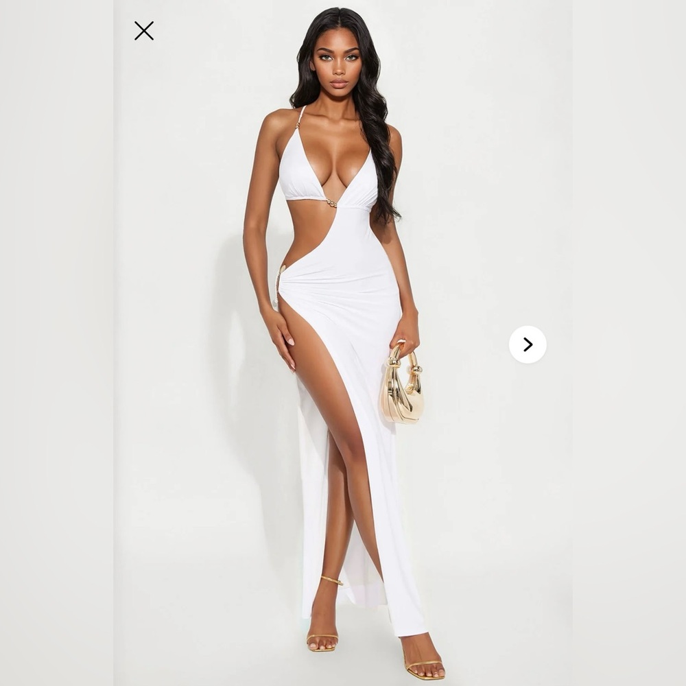 Fashion Nova Over You Cut Out Maxi Dress